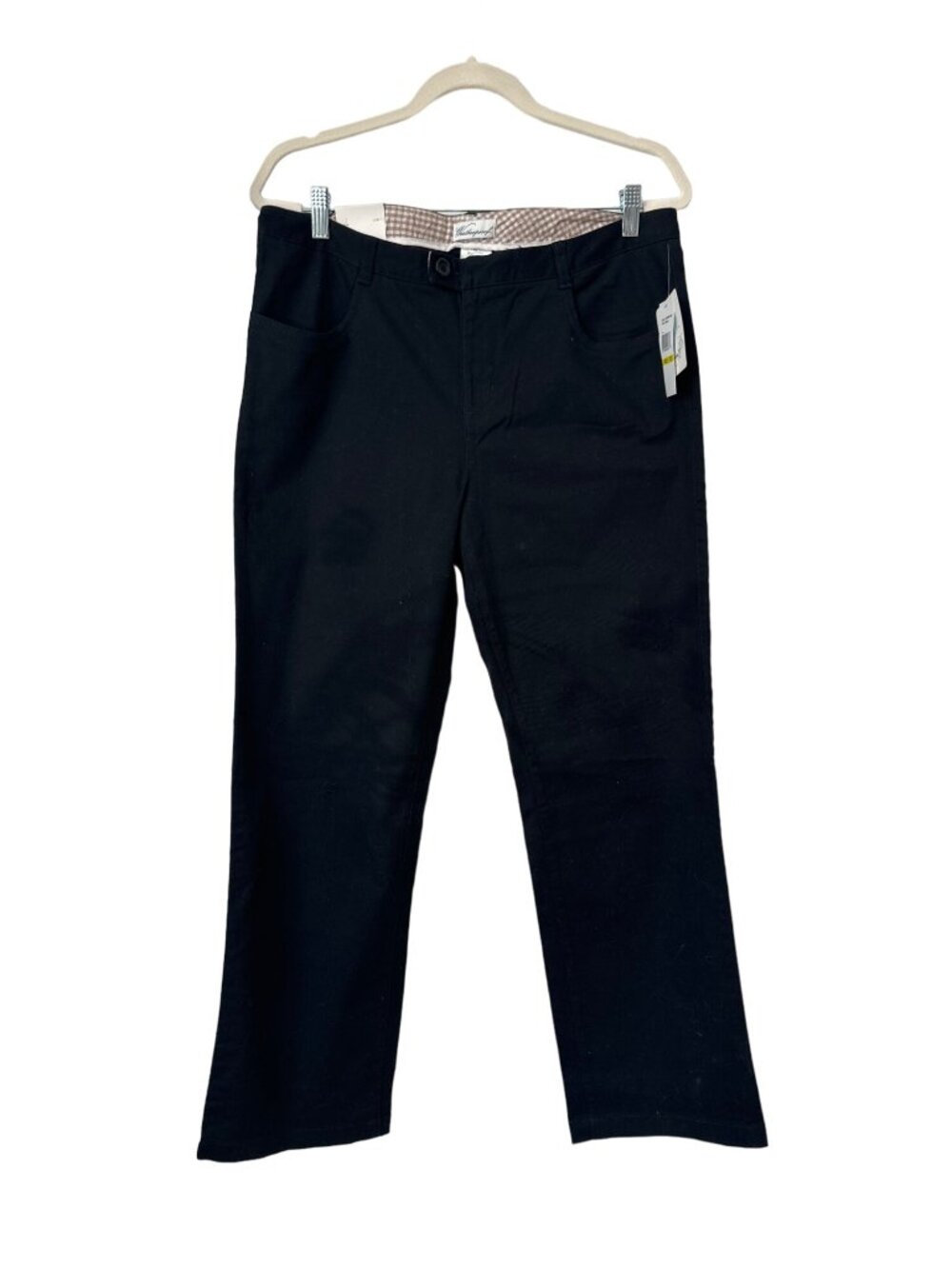 Weatherproof Pants Size 12 Straight Leg Cotton Spandex Blend Stretch Black NEW